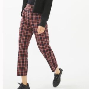Urban Renewal x Urban Outfitters Red Plaid Mom Pants M